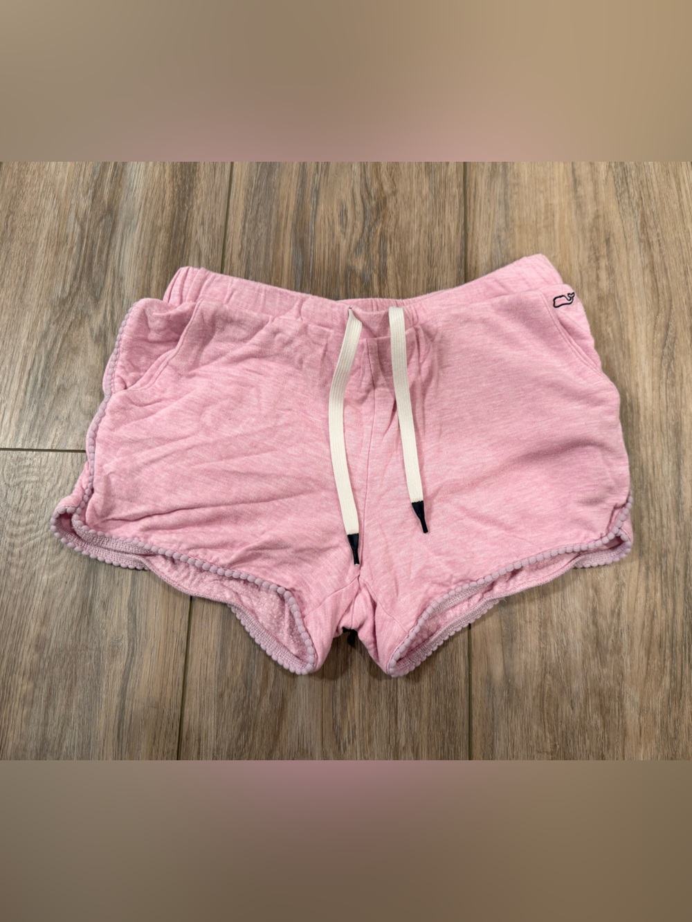 Vineyard Vines Light Pink Girls' Terry Drawstring Shorts